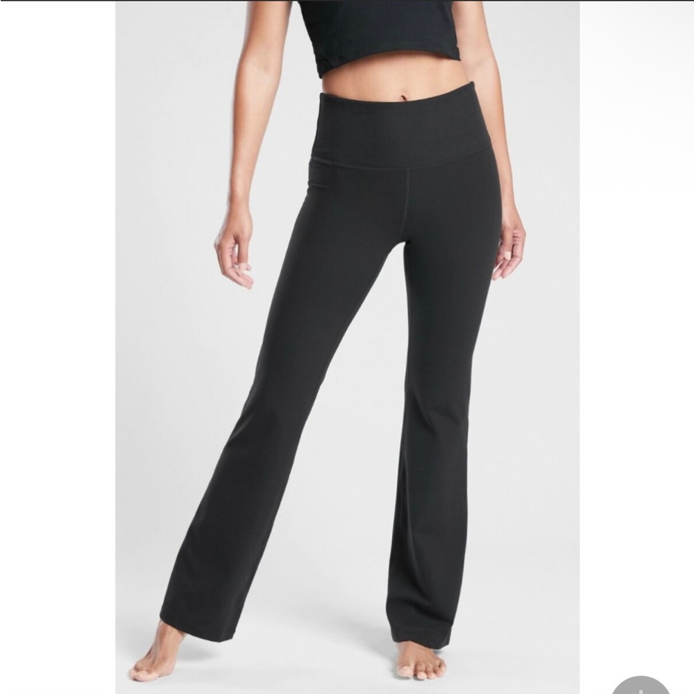 Athleta Black Studio Flare Bootcut Pants